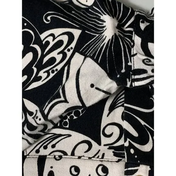 St. John Sport Marie gray butterfly Pants 10 Capri